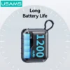 Parlante Bluetooth TWS 1200mAh YK Series Negro YX015 USAMS
