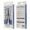 Adaptador ROCA Lightning a Lightning + 3.5 mm -Negro Audio y Carga