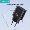 Cargador de Pared T65   30W USB A + USB C  Blanco  CC316  USAMS